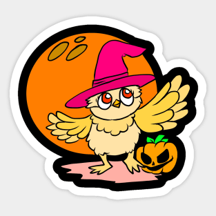 Halloween pictures on t-shirt for kids bird Sticker